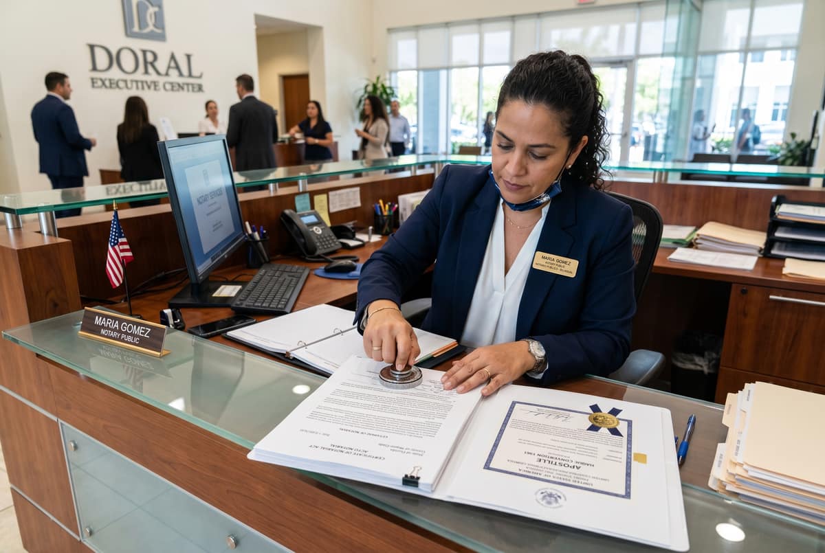 Notarios y Apostillas en Doral Miami para tu LLC 2026