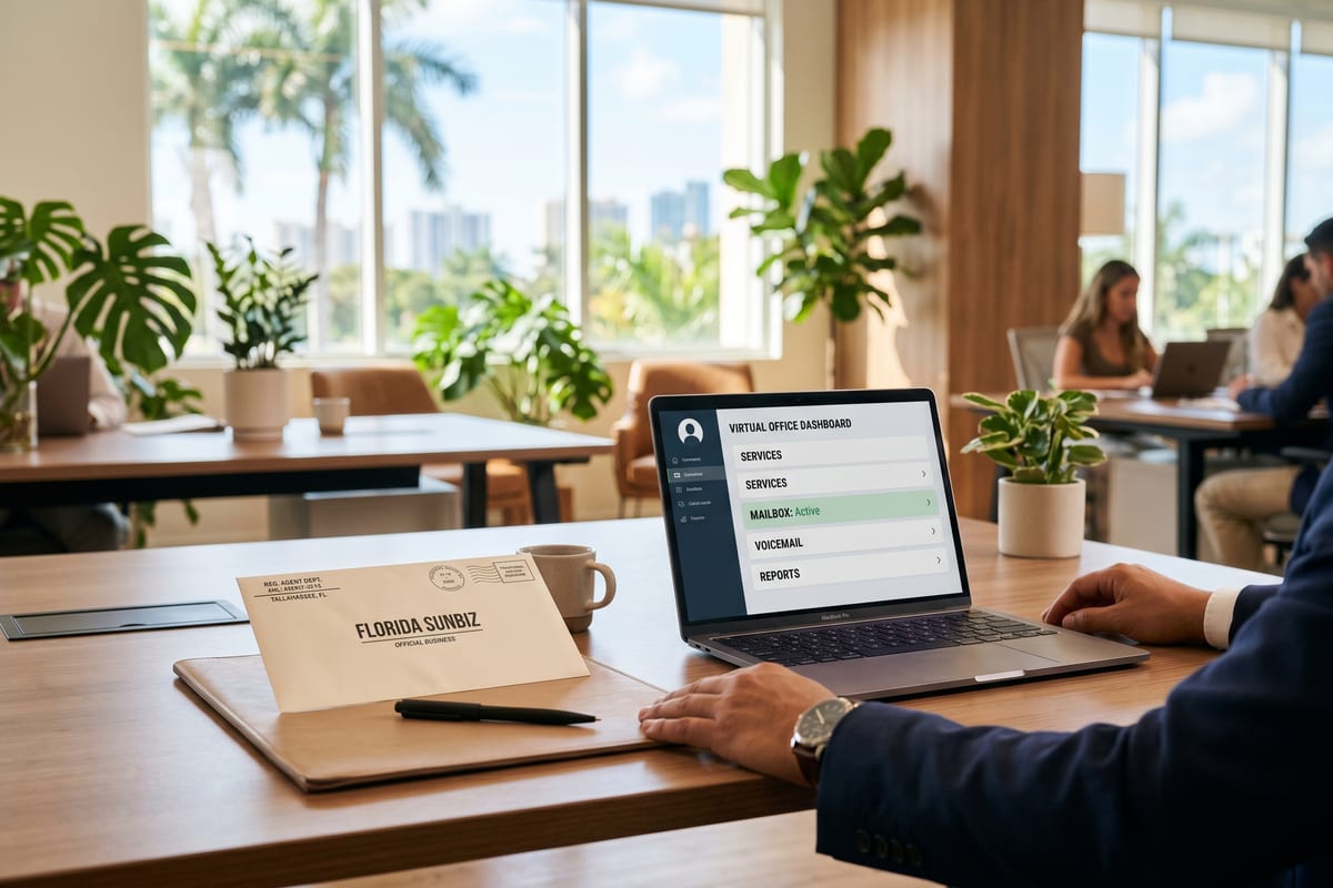 Registered Agent vs Virtual Office in Doral, Miami (2026) Work Together Center Doral Miami FL